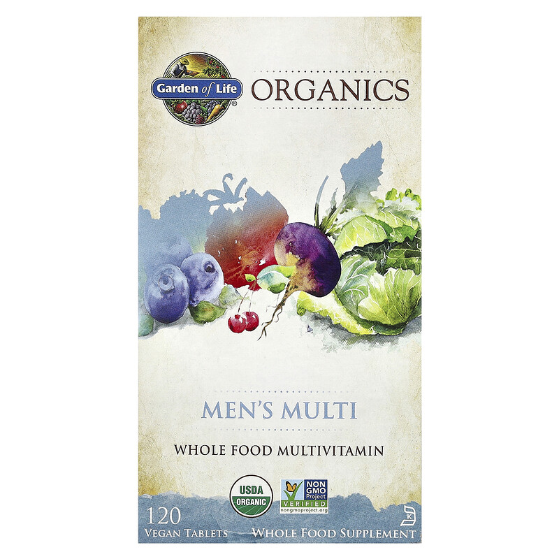 Garden of Life, MyKind Organics, мультивитамины для мужчин, 120 веганских таблеток
Garden of Life, MyKind Organics, мультивитамины для мужчин, 120 веганских таблеток