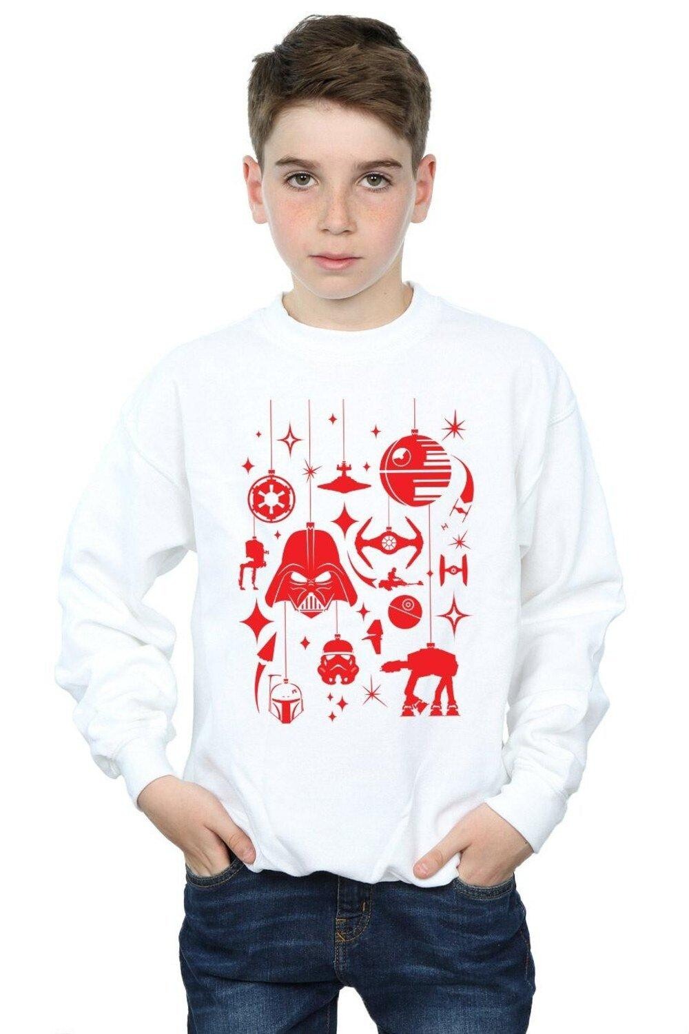 Толстовка с рождественскими украшениями Star Wars, белый
Толстовка с рождественскими украшениями Star Wars, белый