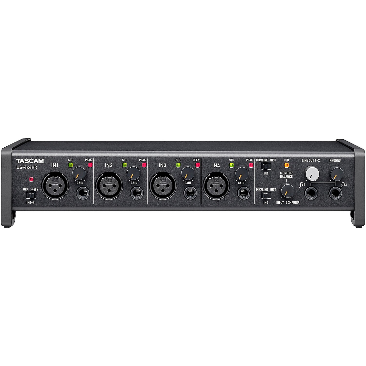 TASCAM US-4X4HR 4-канальный USB-аудиоинтерфейс
TASCAM US-4X4HR 4-канальный USB-аудиоинтерфейс