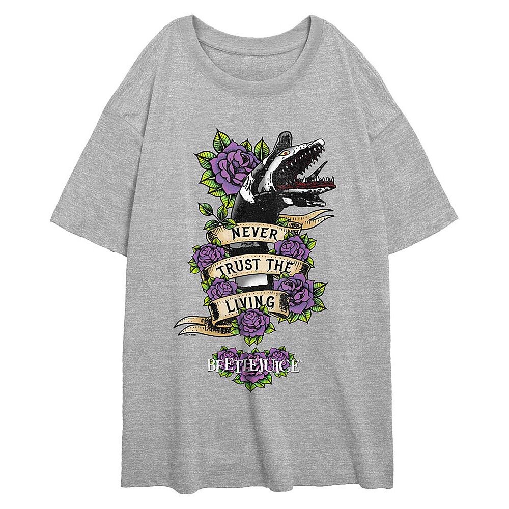Детская футболка Beetlejuice Never Trust The Living большого размера с рисунком Licensed Character, цвет Athletic Heather
Детская футболка Beetlejuice Never Trust The Living большого размера с рисунком Licensed Character, цвет Athletic Heather