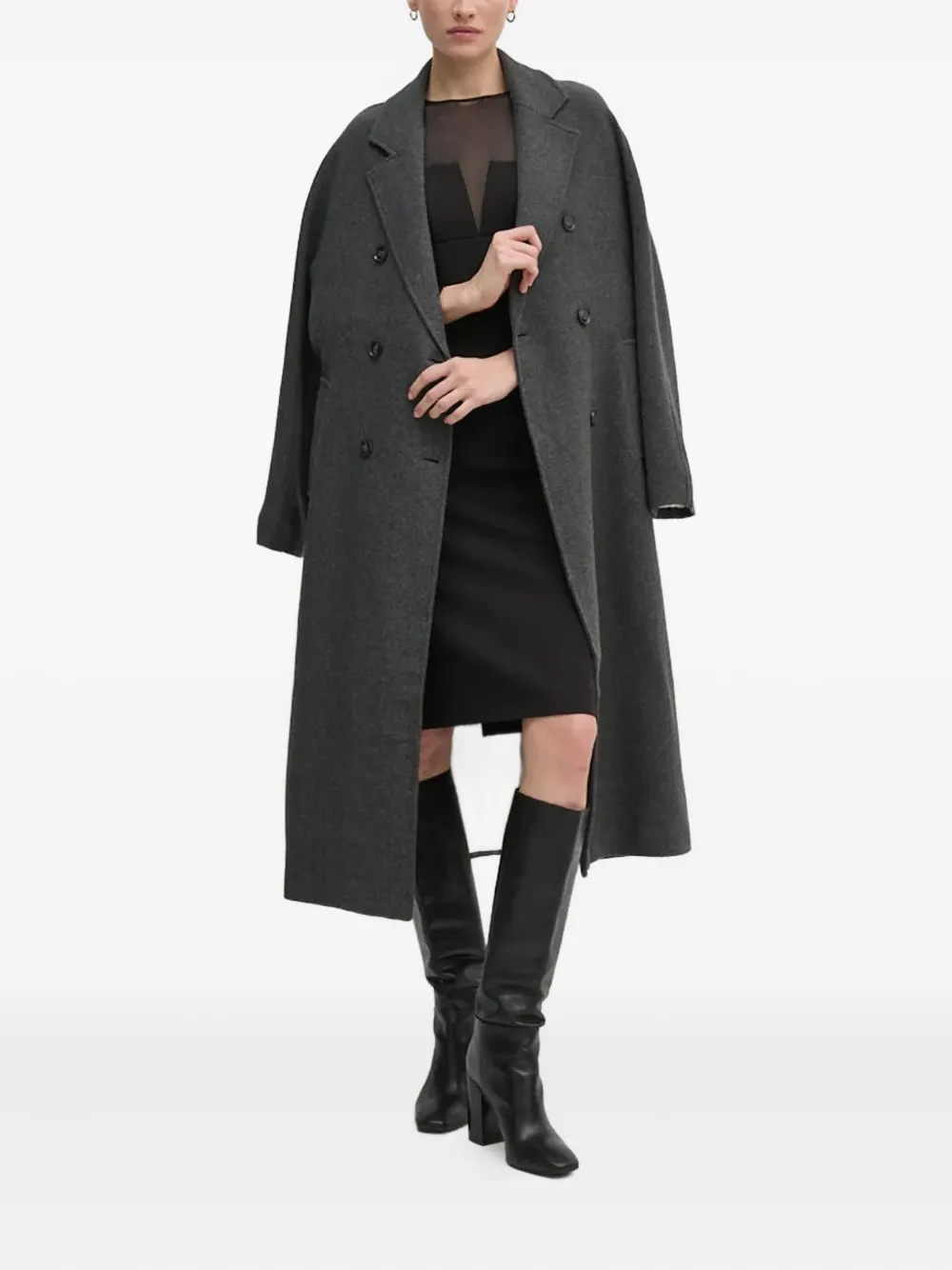 Платье миди с длинными рукавами Sandro Ferrone, черный
Платье миди с длинными рукавами Sandro Ferrone, черный