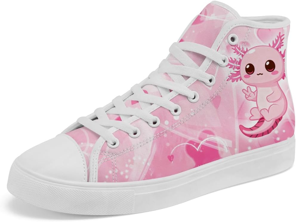 Мужские и женские высокие кеды Axolotl, высокие тканевые кроссовки на шнуровке, повседневная обувь, подарок для мужчин и женщин Chebing, розовый
Мужские и женские высокие кеды Axolotl, высокие тканевые кроссовки на шнуровке, повседневная обувь, подарок для мужчин и женщин Chebing, розовый