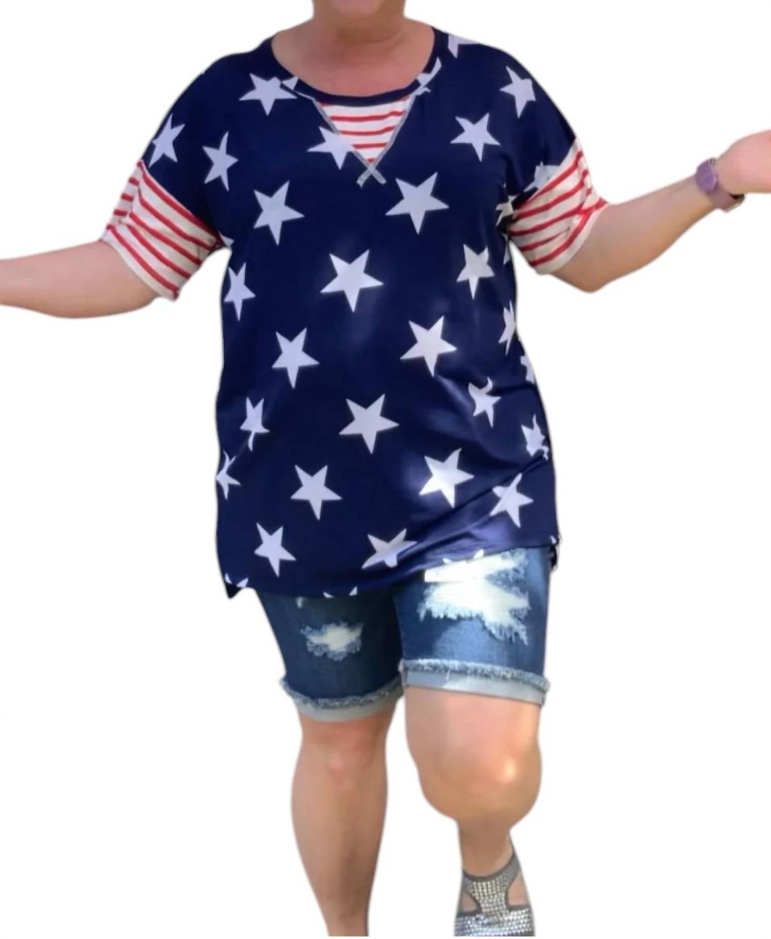 Seeing Stars Все американские топы в ВМС Sew In Love, темно-синий
Seeing Stars Все американские топы в ВМС Sew In Love, темно-синий