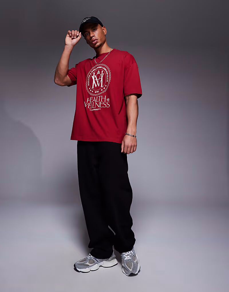 Футболка свободного кроя ASOS DESIGN с университетской графикой красного цвета
Футболка свободного кроя ASOS DESIGN с университетской графикой красного цвета