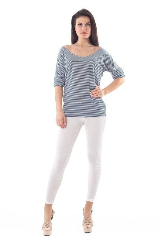 Полосатый топ с открытыми плечами Conquista, синий
Полосатый топ с открытыми плечами Conquista, синий