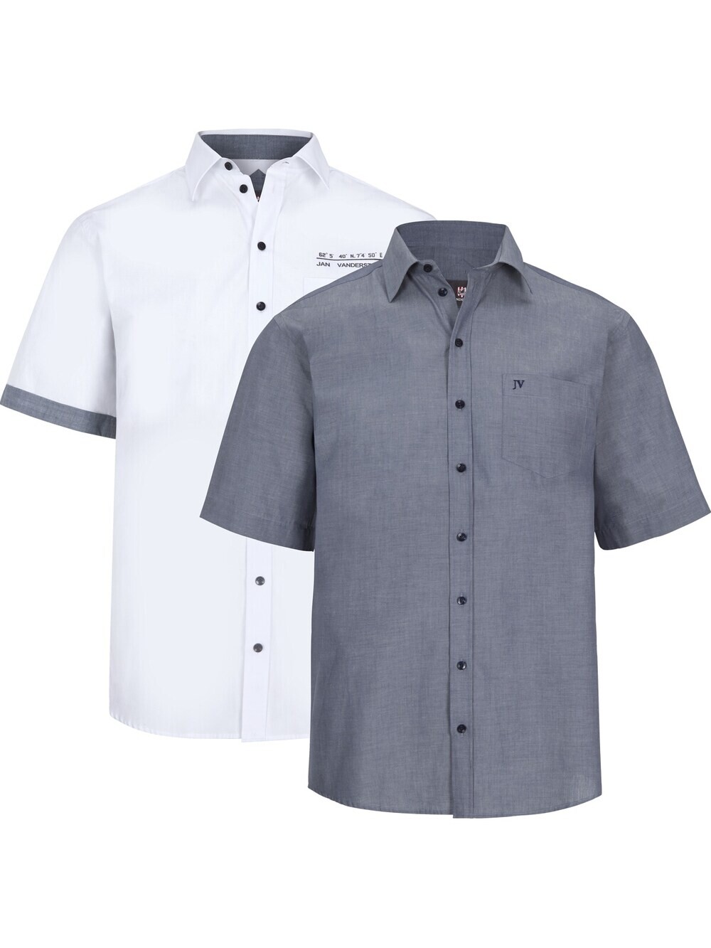 Комфортная рубашка на пуговицах Jan Vanderstorm Evin, синий/белый
Комфортная рубашка на пуговицах Jan Vanderstorm Evin, синий/белый
