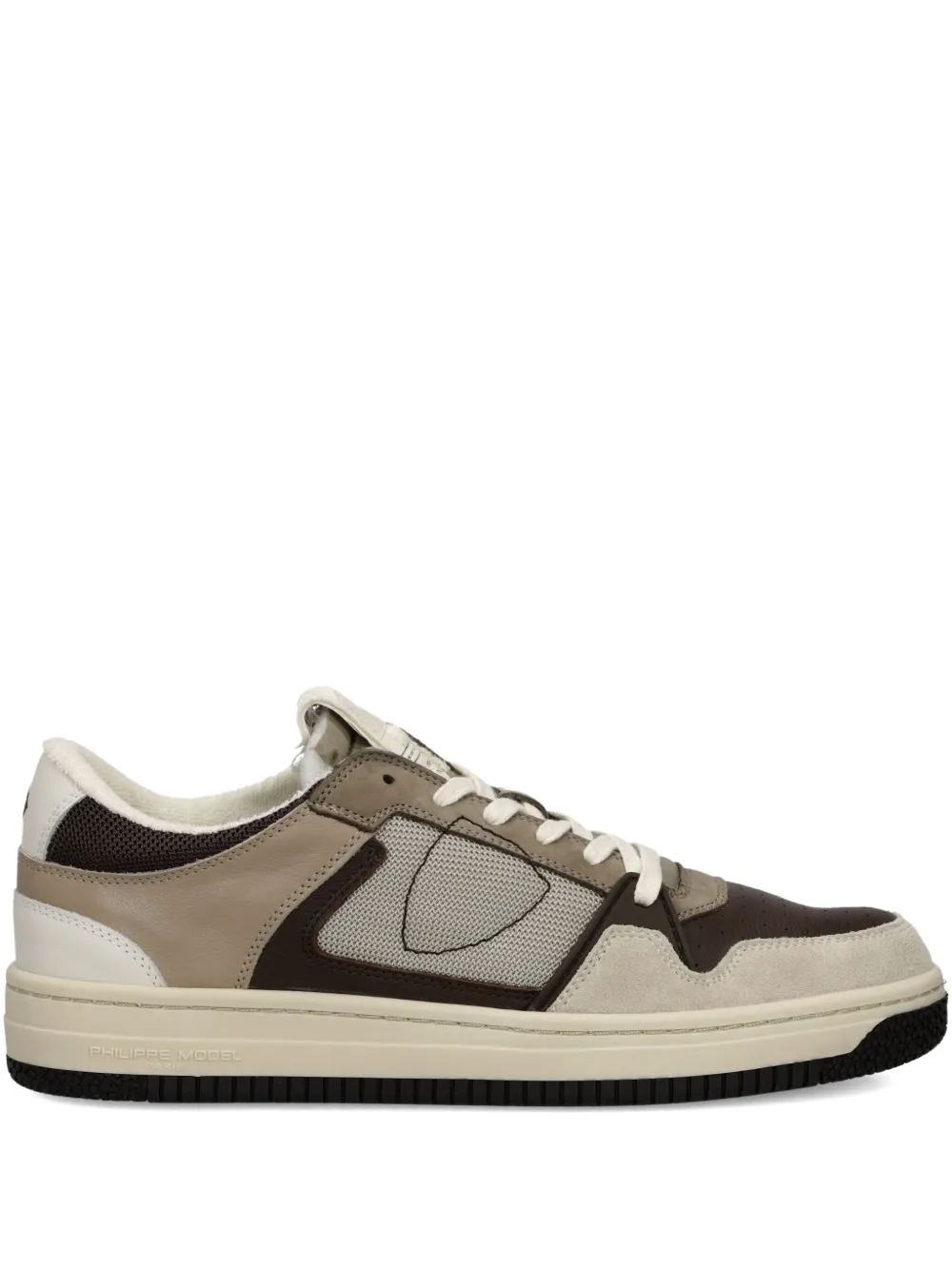 Кроссовки со вставками Philippe Model Paris, коричневый 
Кроссовки со вставками Philippe Model Paris, коричневый