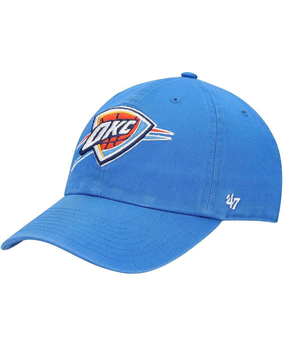 Мужская синяя регулируемая кепка Oklahoma City Thunder Team Clean Up '47 Brand
Мужская синяя регулируемая кепка Oklahoma City Thunder Team Clean Up '47 Brand