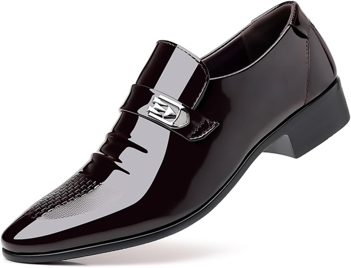 Мужские ретро туфли из лакированной кожи без шнуровки, деловые оксфорды с заостренным носком, лоферы для мужчин Rougono, коричневый
Мужские ретро туфли из лакированной кожи без шнуровки, деловые оксфорды с заостренным носком, лоферы для мужчин Rougono, коричневый