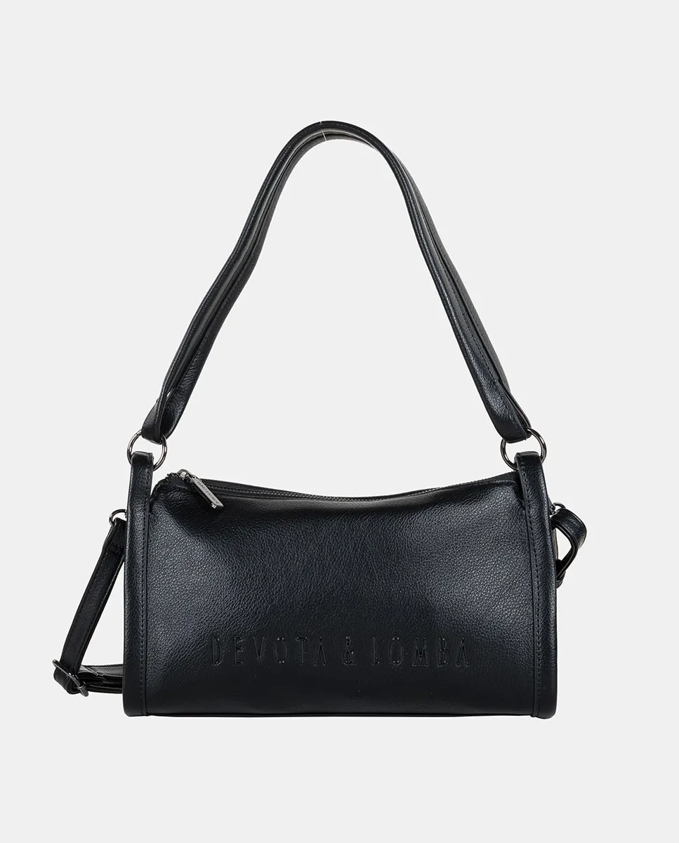 Средняя сумка-хобо с регулируемым плечевым ремнем Devota & Lomba, черный
Средняя сумка-хобо с регулируемым плечевым ремнем Devota & Lomba, черный