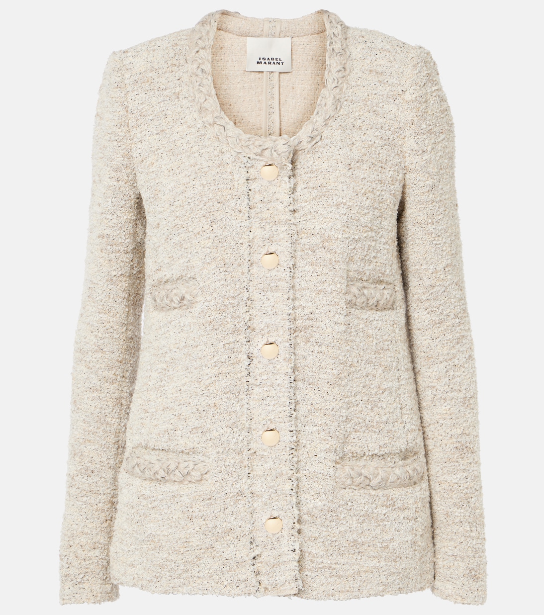 Твидовый пиджак Germina Isabel Marant, экрю
Твидовый пиджак Germina Isabel Marant, экрю