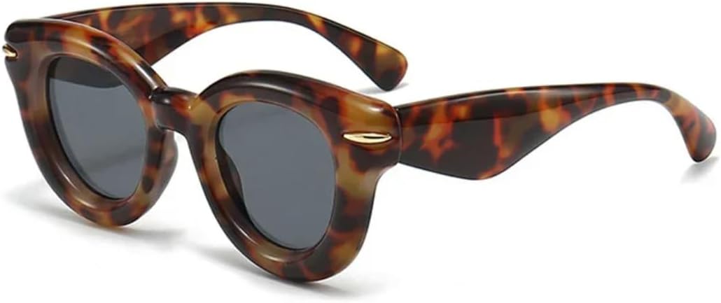 Солнцезащитные очки для мужчин и женщин - защита UV400 - овальные, яркие, с заклепками, круглые, в стиле панк, для занятий спортом на открытом воздухе и вождения DSVIGF, Leopard Grey
Солнцезащитные очки для мужчин и женщин - защита UV400 - овальные, яркие, с заклепками, круглые, в стиле панк, для занятий спортом на открытом воздухе и вождения DSVIGF, Leopard Grey