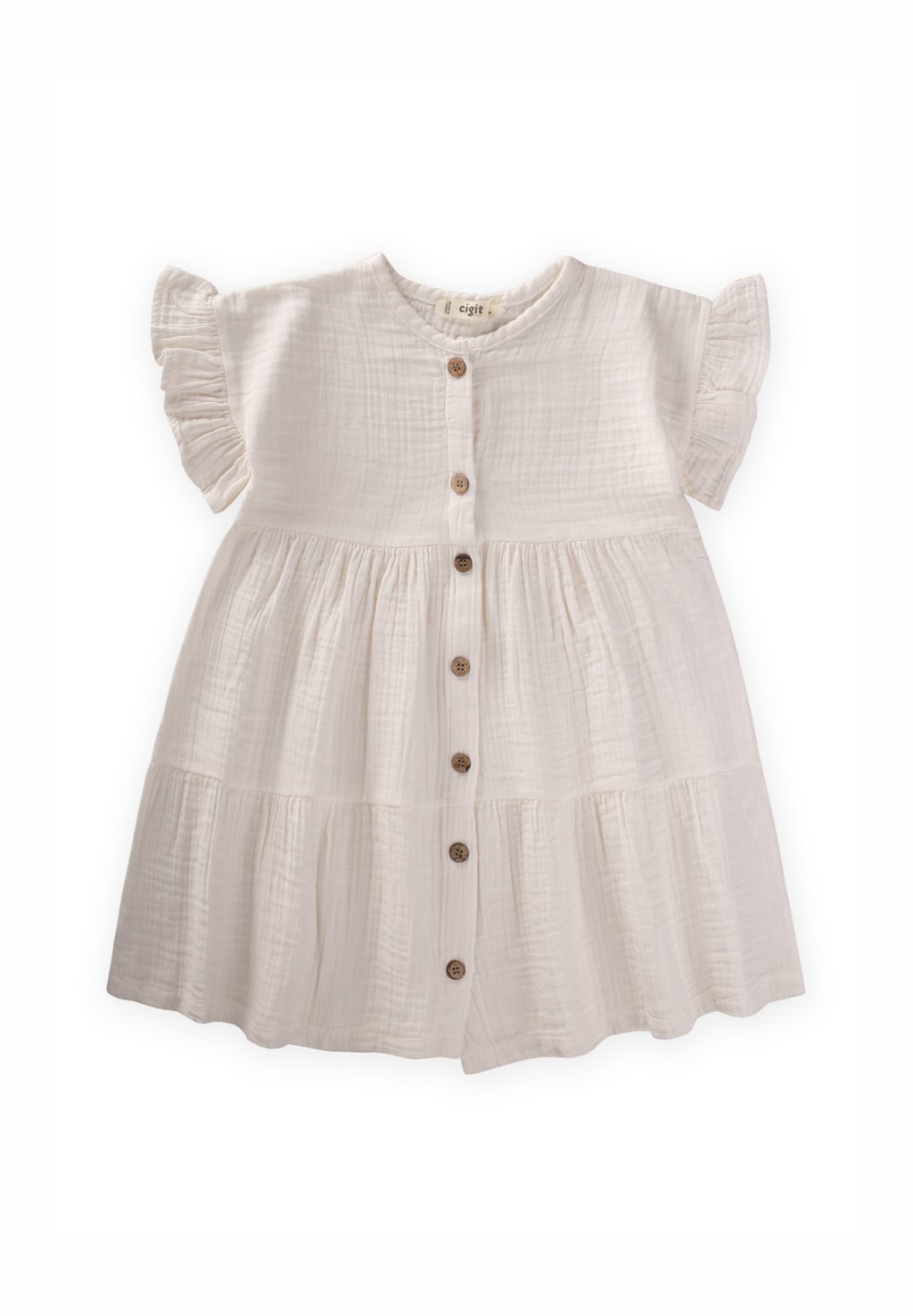 Платье-рубашка Cigit, слоновая кость
Платье-рубашка Cigit, слоновая кость