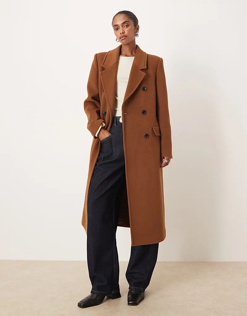 Двубортный пиджак из смеси шерсти Mango коричневого цвета
Двубортный пиджак из смеси шерсти Mango коричневого цвета