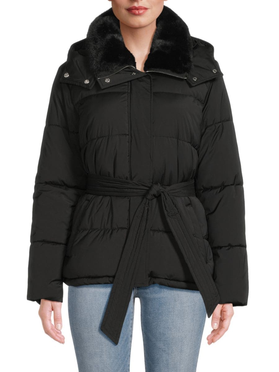 Куртка-пуховик с капюшоном и воротником из искусственного меха Calvin Klein, черный
Куртка-пуховик с капюшоном и воротником из искусственного меха Calvin Klein, черный