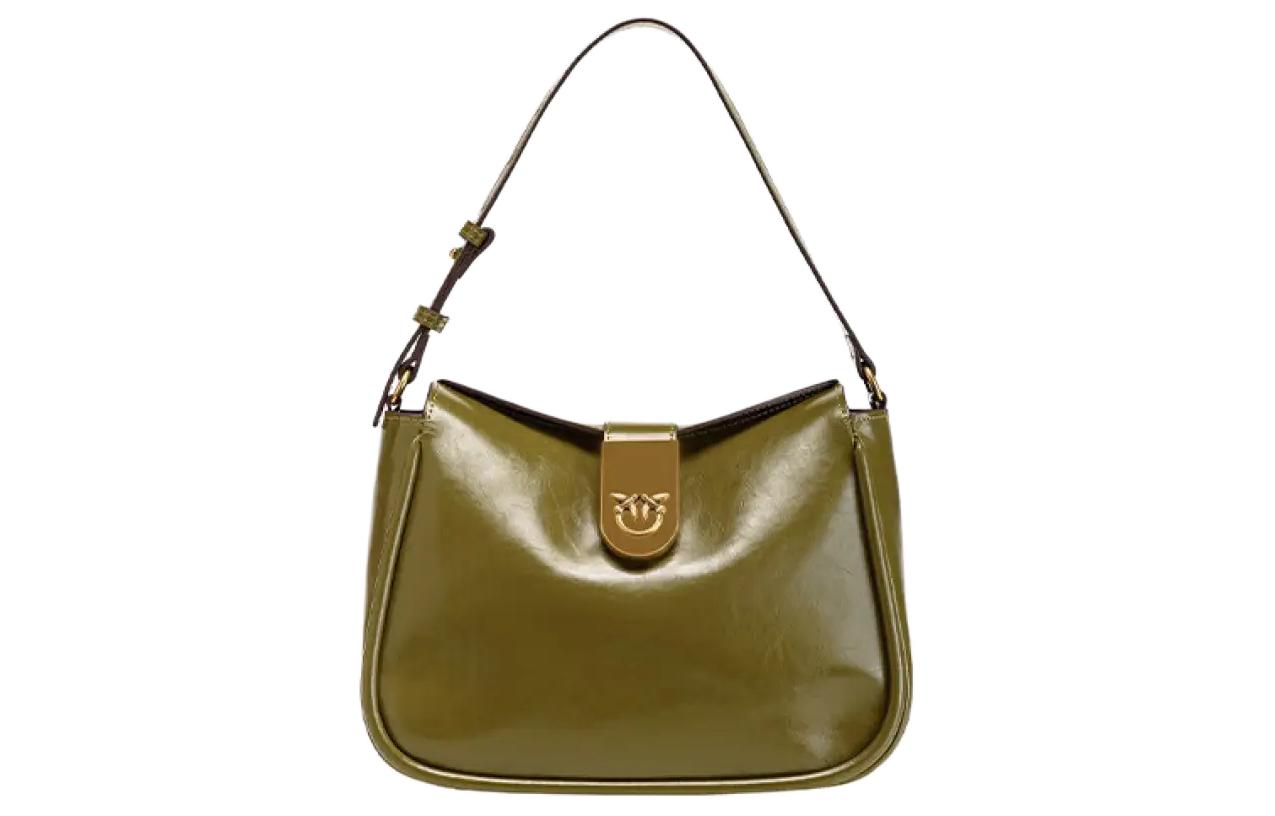 Сумка через плечо из спилка коровьей кожи PINKO зелёная
Сумка через плечо из спилка коровьей кожи PINKO зелёная