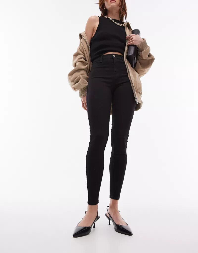 Черные джинсы Topshop Joni, Черный, Черные джинсы Topshop Joni 
Черные джинсы Topshop Joni, Черный, Черные джинсы Topshop Joni