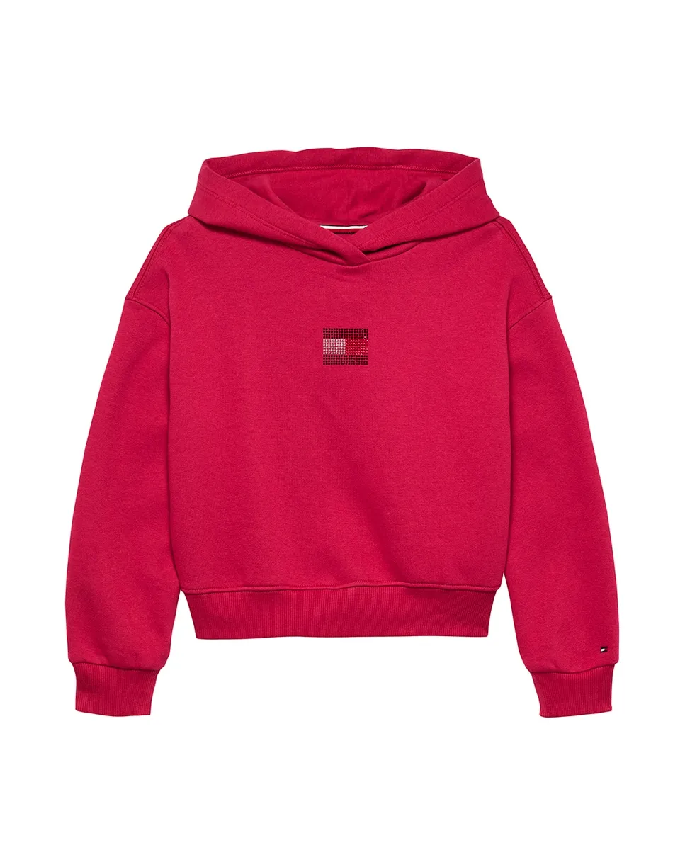 Толстовка для девочки с капюшоном и декоративным логотипом спереди Tommy Hilfiger, красный
Толстовка для девочки с капюшоном и декоративным логотипом спереди Tommy Hilfiger, красный