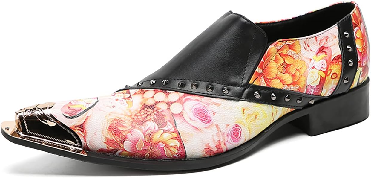 Мужские лоферы Santimon, слипоны, вечерние и повседневные кожаные туфли с металлическим носком, модные заклепки, ручная работа, западный стиль, розовый
Мужские лоферы Santimon, слипоны, вечерние и повседневные кожаные туфли с металлическим носком, модные заклепки, ручная работа, западный стиль, розовый