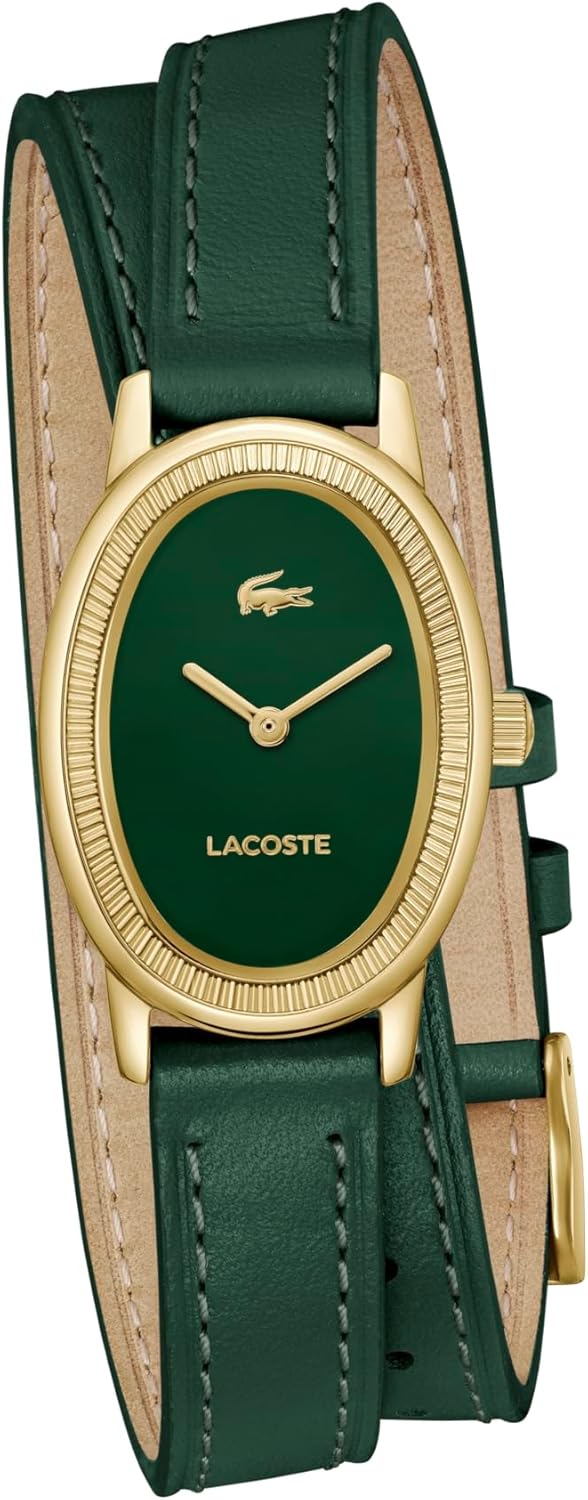 Lacoste Parisienne женские часы 2H - овальный корпус, рифленый безель, кварцевый механизм, двойной гладкий кожаный ремешок, шикарный и минималистичный дизайн - подарок для нее, Green
Lacoste Parisienne женские часы 2H - овальный корпус, рифленый безель, кварцевый механизм, двойной гладкий кожаный ремешок, шикарный и минималистичный дизайн - подарок для нее, Green