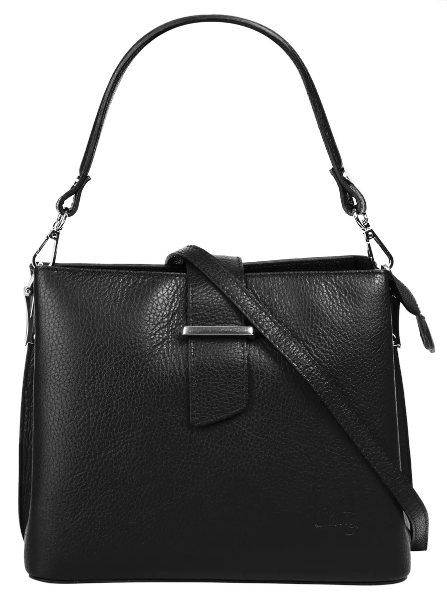 Сумка с ручкой Cluty, натуральная кожа, производство Италия, черный
Сумка с ручкой Cluty, натуральная кожа, производство Италия, черный