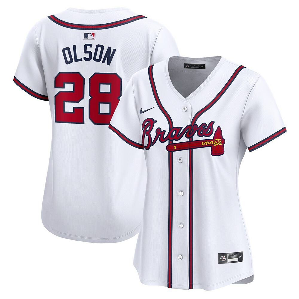Женская белая майка игрока Nike Matt Olson Atlanta Braves Home Limited, цвет Brv White
Женская белая майка игрока Nike Matt Olson Atlanta Braves Home Limited, цвет Brv White