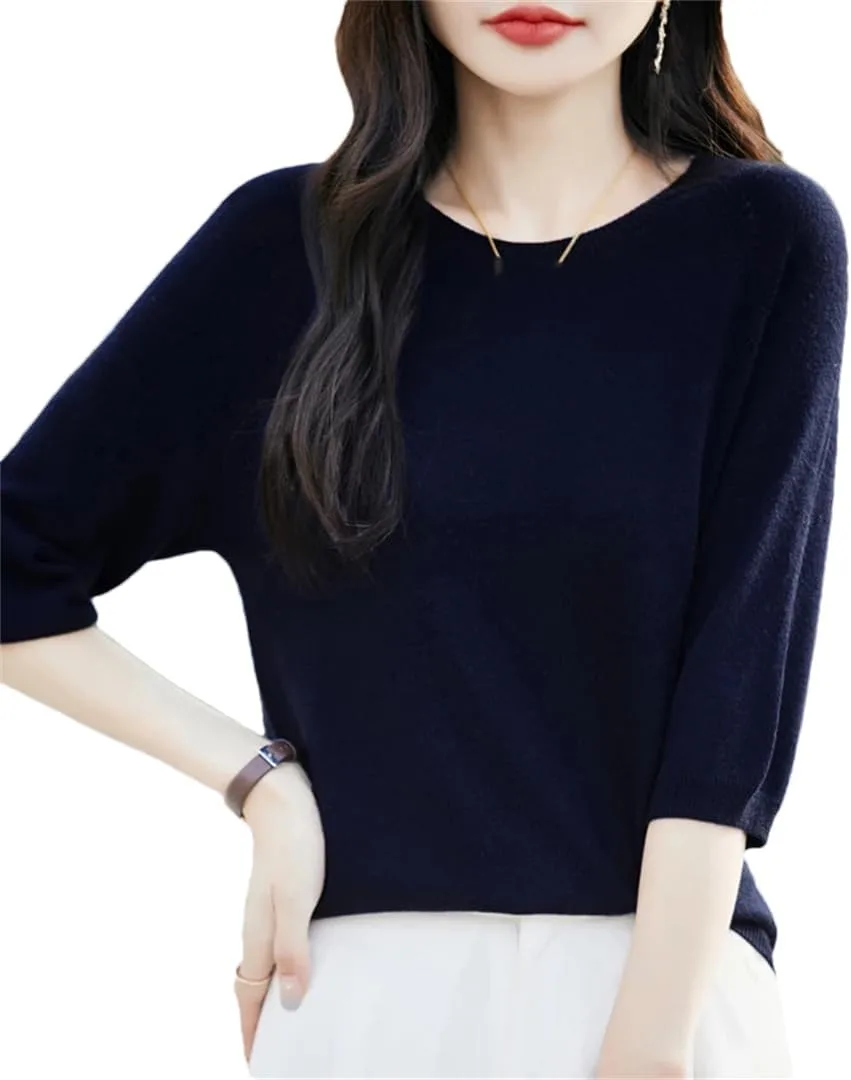 Alloaone женская футболка с круглым вырезом и коротким рукавом, свободный крой, casual
Alloaone женская футболка с круглым вырезом и коротким рукавом, свободный крой, casual