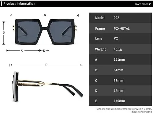 Солнцезащитные очки прямоугольной формы 2027 года для женщин и мужчин, с градиентными линзами, оправой с леопардовым принтом и защитой от УФ-излучения UV400 MTZJH, 3
Солнцезащитные очки прямоугольной формы 2027 года для женщин и мужчин, с градиентными линзами, оправой с леопардовым принтом и защитой от УФ-излучения UV400 MTZJH, 3