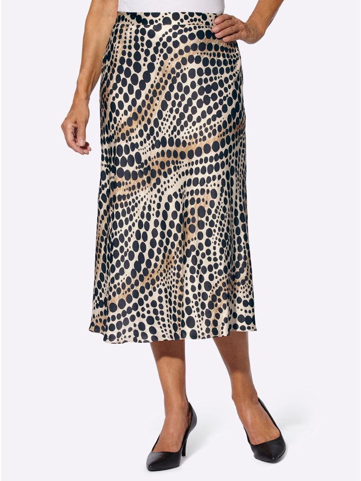 Юбка из атласа цвета слоновой кости с черным принтом WITT WEIDEN
Юбка из атласа цвета слоновой кости с черным принтом WITT WEIDEN