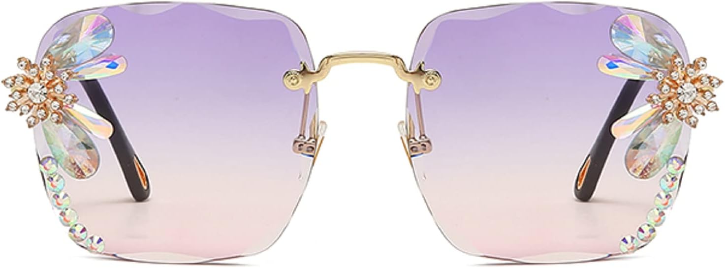 Винтажные солнцезащитные очки без оправы с квадратными линзами, украшенные стразами, в стиле ретро, роскошные солнцезащитные очки с бриллиантами, идеально подходящие для вечеринок mincl, Purple
Винтажные солнцезащитные очки без оправы с квадратными линзами, украшенные стразами, в стиле ретро, роскошные солнцезащитные очки с бриллиантами, идеально подходящие для вечеринок mincl, Purple