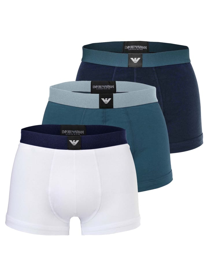 Emporio Armani Комплект из 3 боксерских трусов, цвет: черный/бензиновый/белый
Emporio Armani Комплект из 3 боксерских трусов, цвет: черный/бензиновый/белый