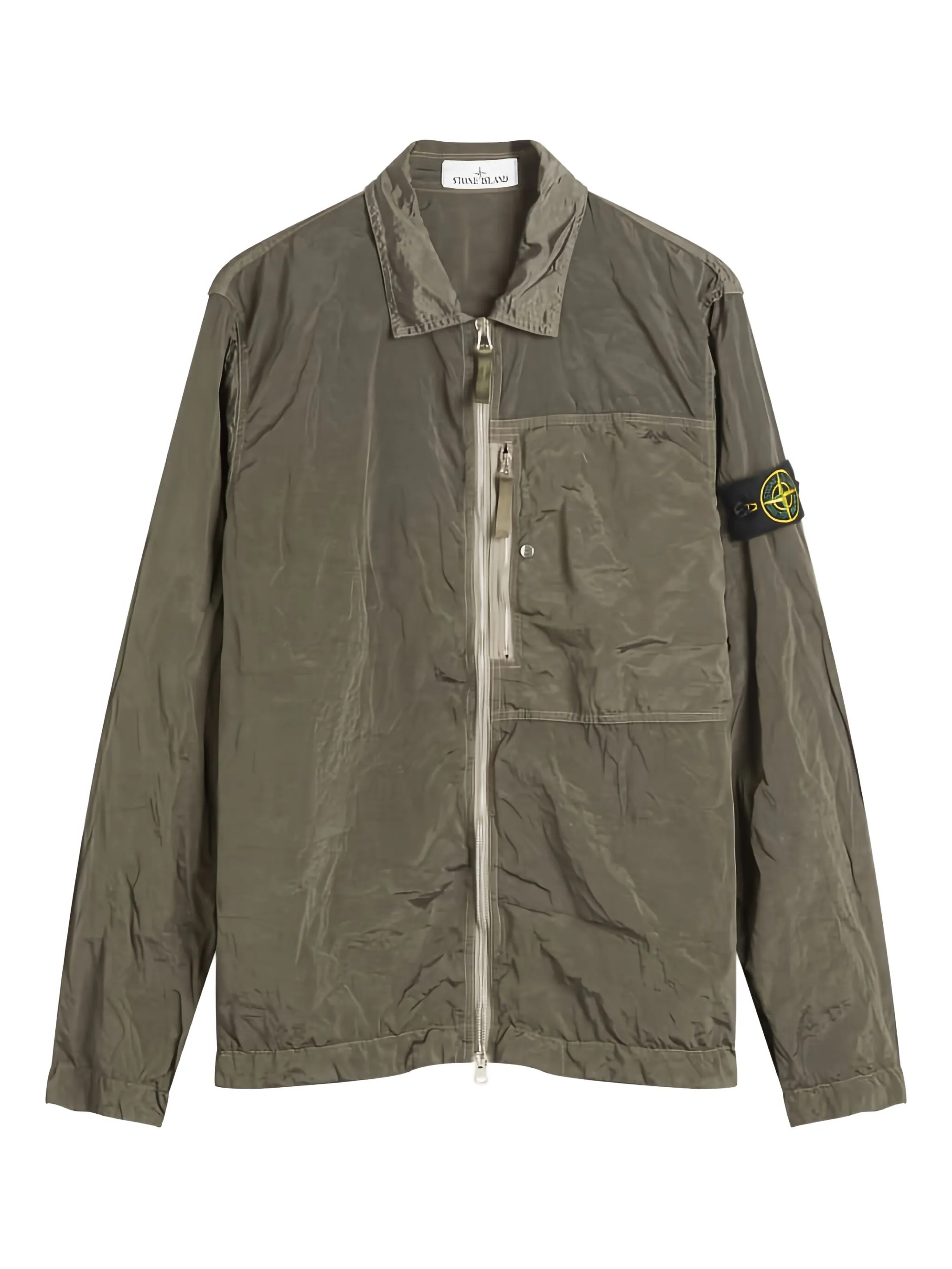 Куртка-рубашка на молнии Stone Island, зеленый
Куртка-рубашка на молнии Stone Island, зеленый
