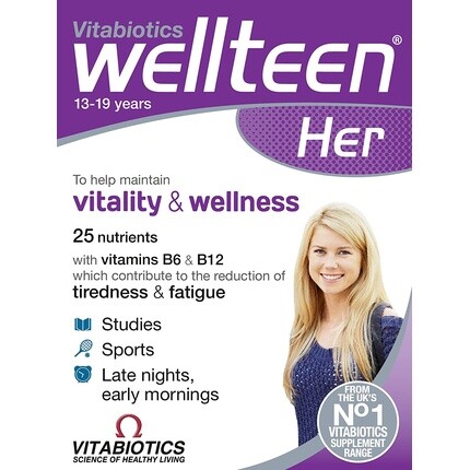 Wellteen Her Original, 30 таблеток, Vitabiotics
Wellteen Her Original, 30 таблеток, Vitabiotics