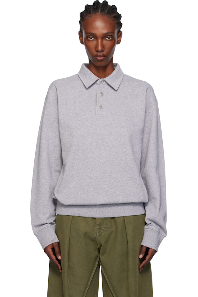 Jw Anderson Серая рубашка поло для регби
Jw Anderson Серая рубашка поло для регби