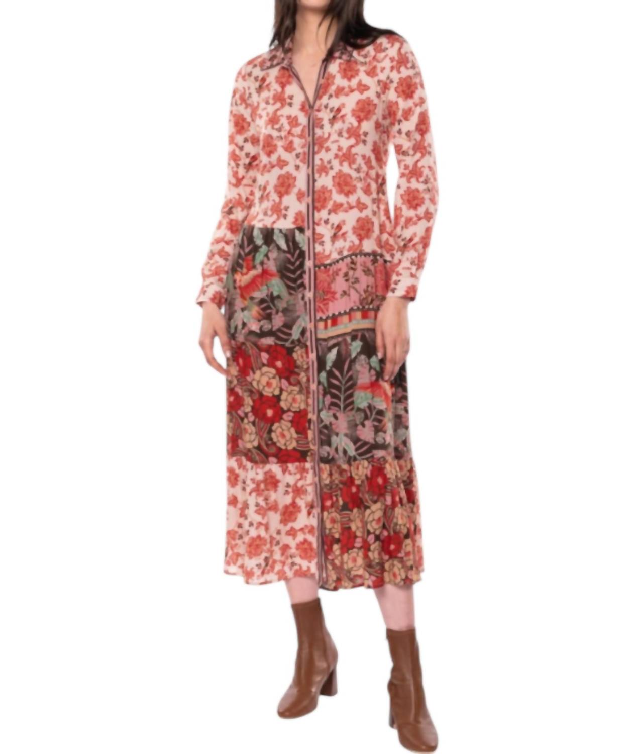 Платье Fannie в рыжевато-коричневом цвете Tolani
Платье Fannie в рыжевато-коричневом цвете Tolani