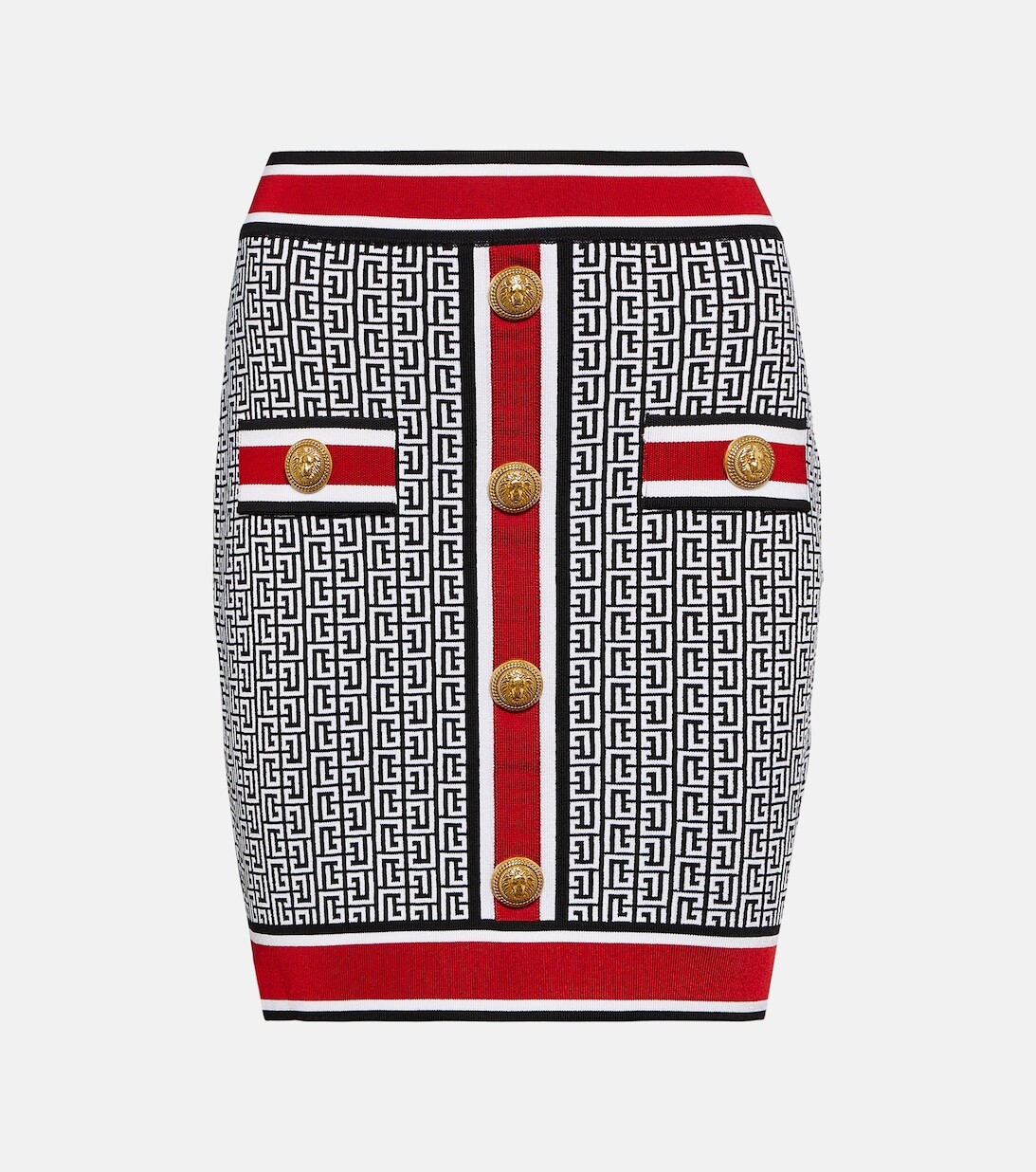 Трикотажная мини-юбка с монограммой BALMAIN, черный
Трикотажная мини-юбка с монограммой BALMAIN, черный