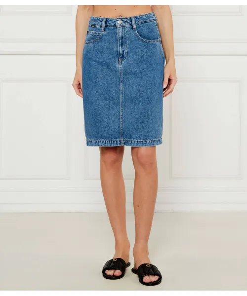 Юбка из кобальтового денима Boss, синий
Юбка из кобальтового денима Boss, синий