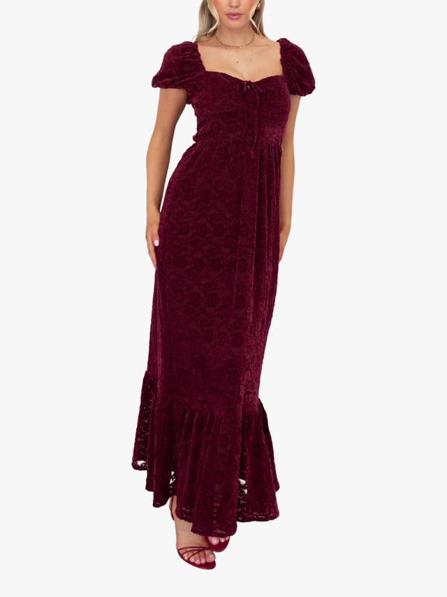 Платье миди из цветочного кружева и бархата Lovedrobe, Burgundy
Платье миди из цветочного кружева и бархата Lovedrobe, Burgundy