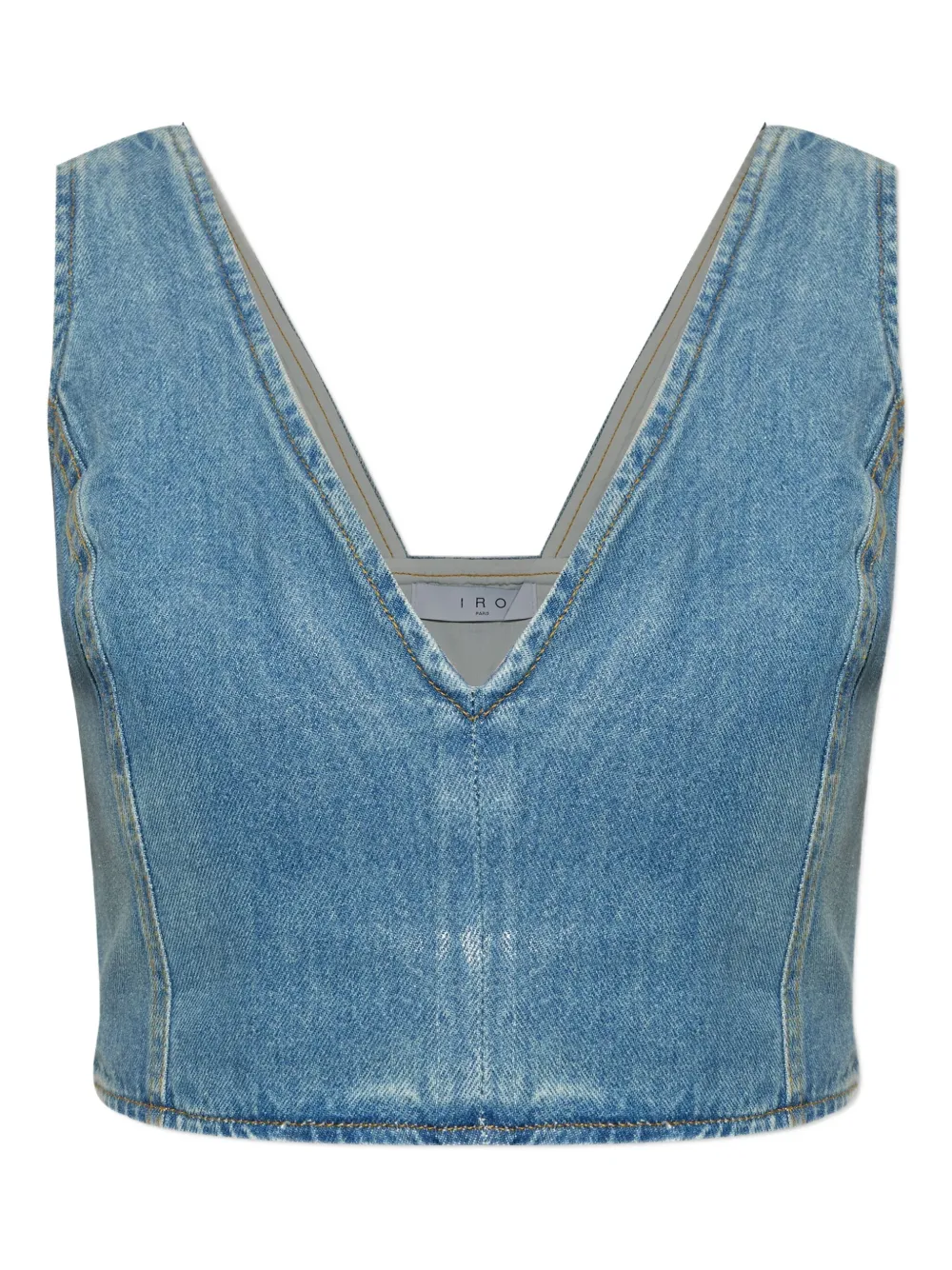 Джинсовый топ с V-образным вырезом IRO, синий
Джинсовый топ с V-образным вырезом IRO, синий