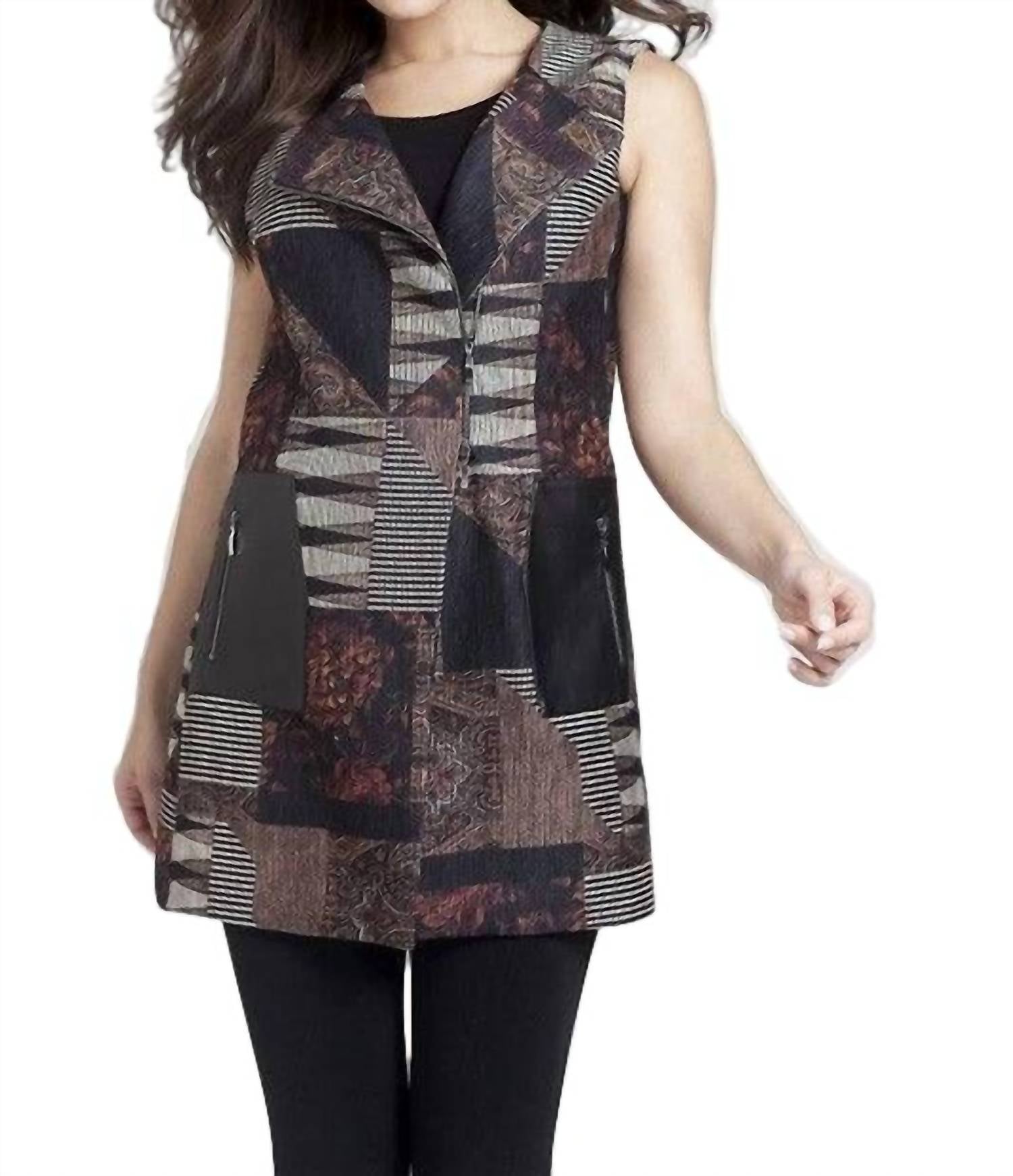 Длинный жилет из шенилла с гобеленом черного/многоцветного цвета ANGEL, Черный, Длинный жилет из шенилла с гобеленом черного/многоцветного цвета ANGEL
Длинный жилет из шенилла с гобеленом черного/многоцветного цвета ANGEL, Черный, Длинный жилет из шенилла с гобеленом черного/многоцветного цвета ANGEL