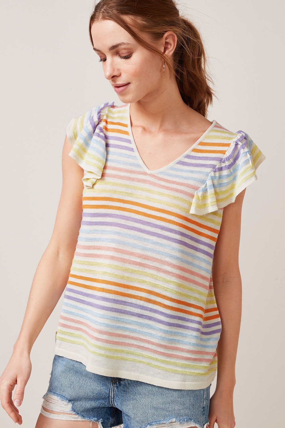 Льняной топ с рюшами на рукавах Next
Льняной топ с рюшами на рукавах Next