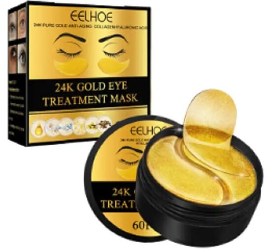 Гидрогелевые патчи для глаз с 24-каратным золотом, 60 шт., Inna marka
Гидрогелевые патчи для глаз с 24-каратным золотом, 60 шт., Inna marka