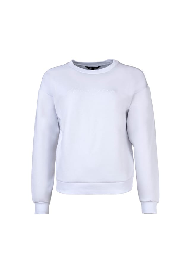 Толстовка с круглым вырезом и вышитым логотипом из микса материалов Armani Exchange, белый
Толстовка с круглым вырезом и вышитым логотипом из микса материалов Armani Exchange, белый