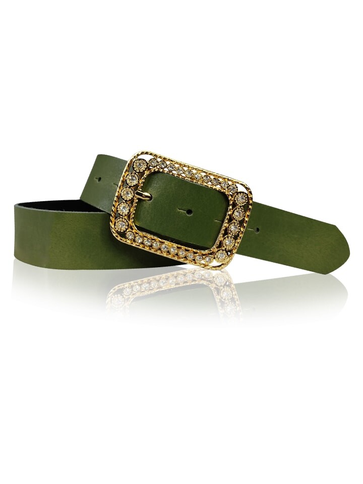 Ремень FRONHOFER Damengürtel goldene Strassschnalle, хаки
Ремень FRONHOFER Damengürtel goldene Strassschnalle, хаки