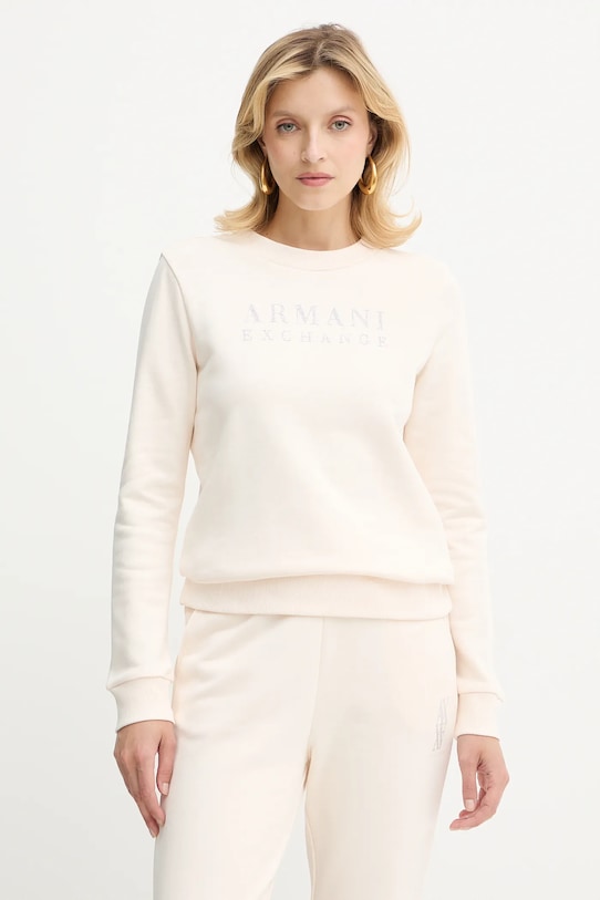 Хлопковая толстовка Armani Exchange, бежевый
Хлопковая толстовка Armani Exchange, бежевый
