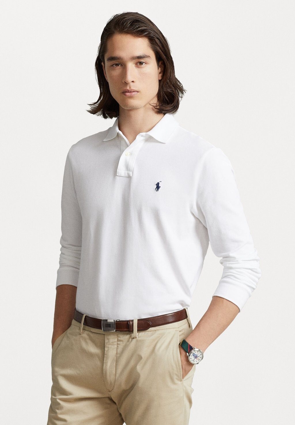 Рубашка-поло CUSTOM SLIM FIT Polo Ralph Lauren, белый
Рубашка-поло CUSTOM SLIM FIT Polo Ralph Lauren, белый