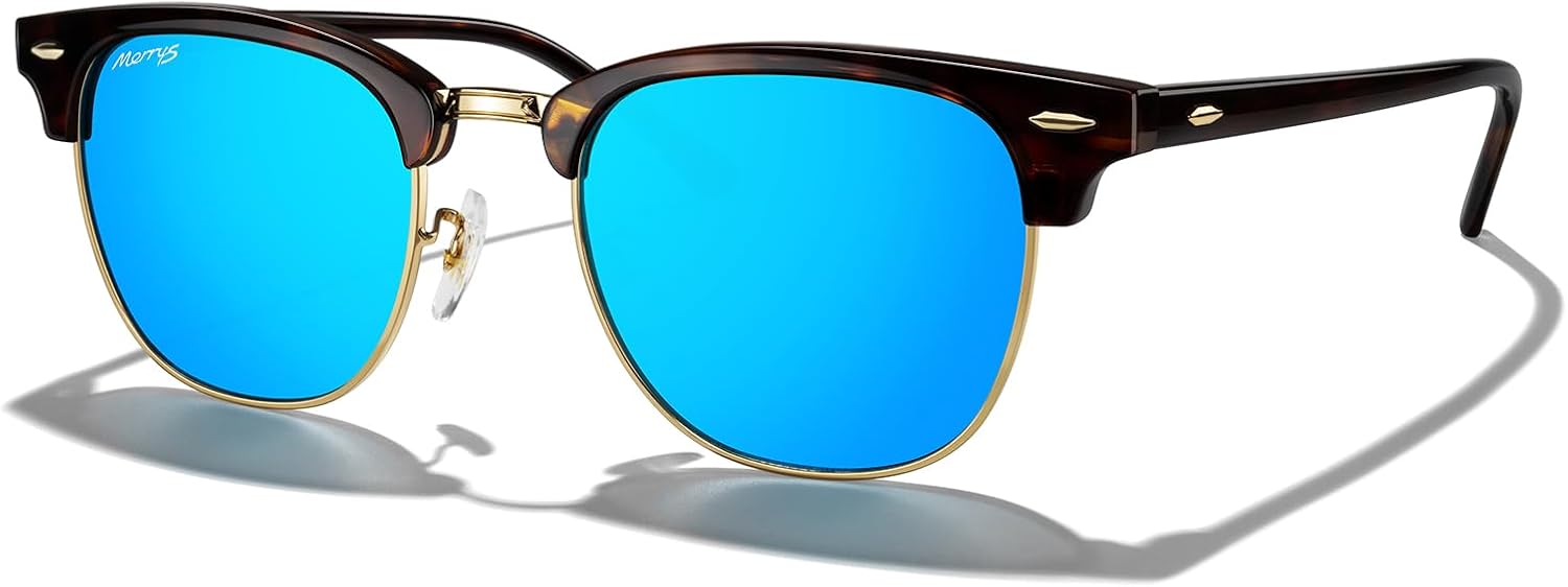 Классические квадратные поляризованные солнцезащитные очки MERRY'S в полуободковой оправе для мужчин и женщин, модель S6016, Leopard Frame/Gold Bridge/Blue Mirror Lens
Классические квадратные поляризованные солнцезащитные очки MERRY'S в полуободковой оправе для мужчин и женщин, модель S6016, Leopard Frame/Gold Bridge/Blue Mirror Lens