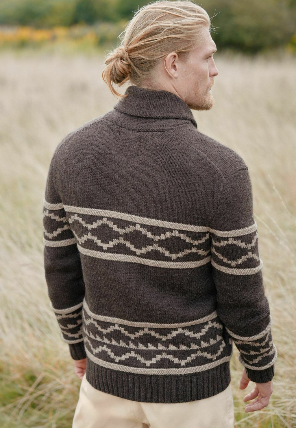 Кардиган REGULAR FIT PATTERN SHAWL ZIP THROUGH Next, коричневый 
Кардиган REGULAR FIT PATTERN SHAWL ZIP THROUGH Next, коричневый