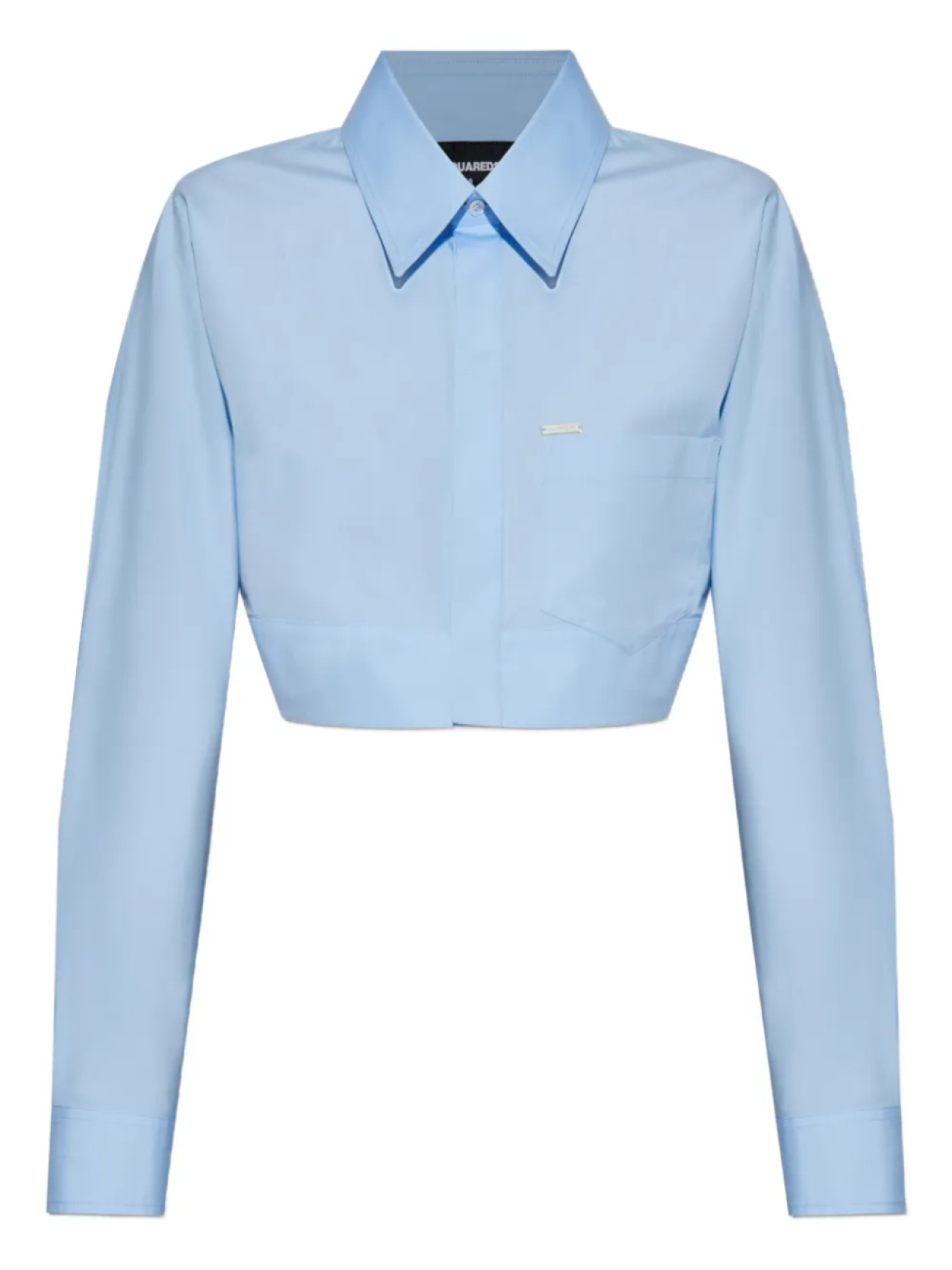Укороченная хлопковая рубашка DSQUARED2, синий
Укороченная хлопковая рубашка DSQUARED2, синий