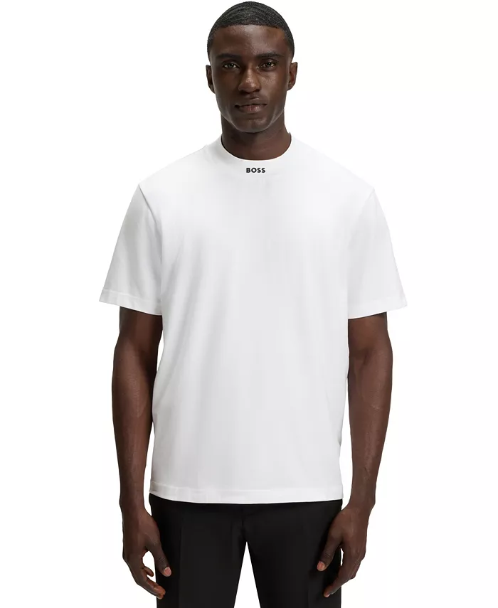 Мужская футболка свободного кроя из хлопка с добавлением эластана Hugo Boss, белый
Мужская футболка свободного кроя из хлопка с добавлением эластана Hugo Boss, белый